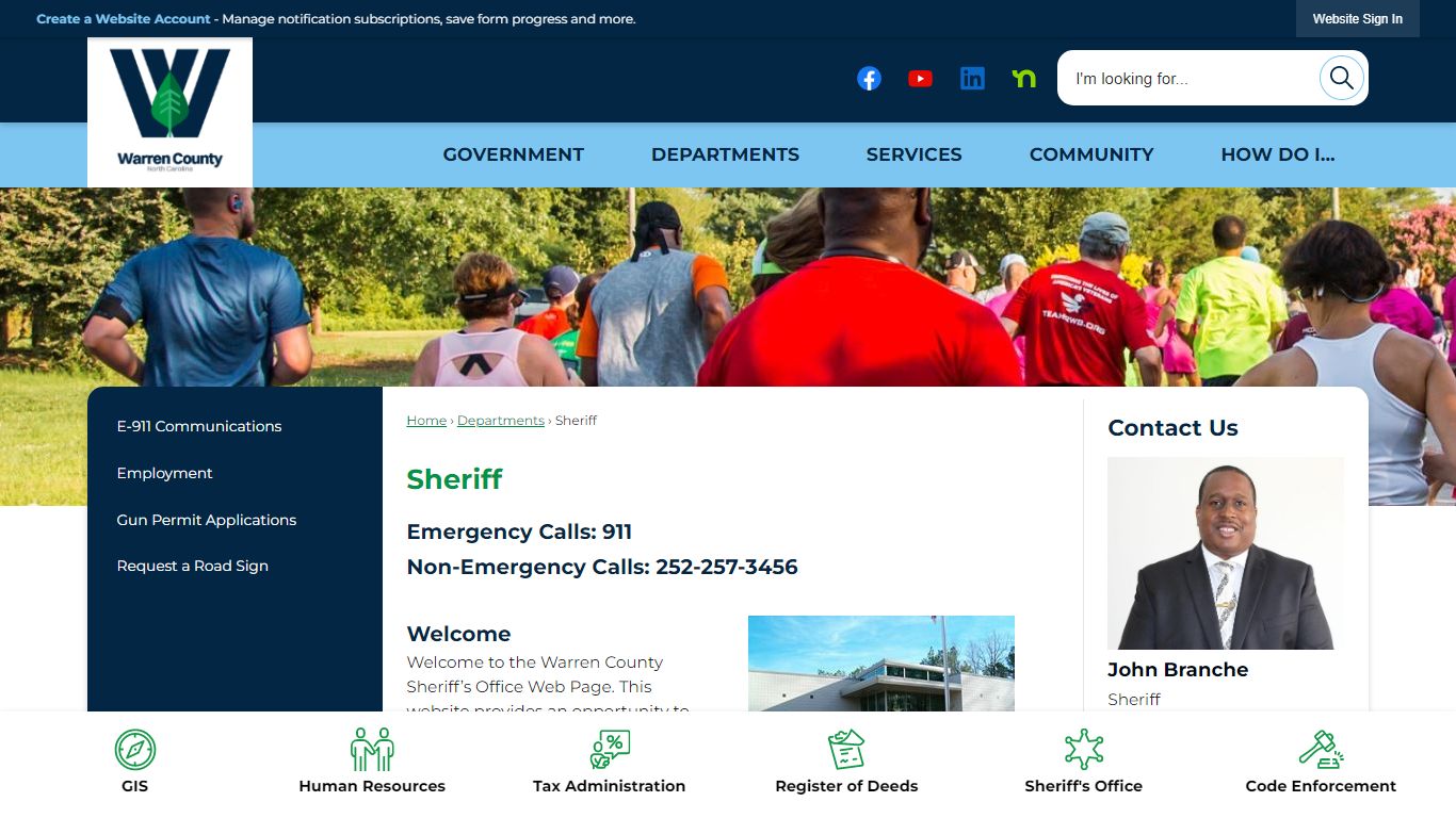 Sheriff | Warren County, NC