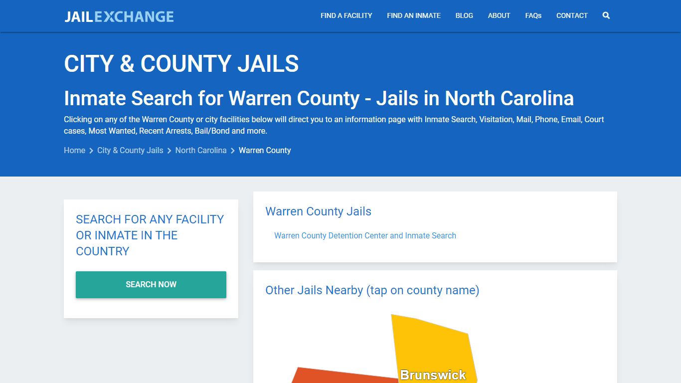 Inmate Search for Warren County | Jails in North Carolina - Jail Exchange